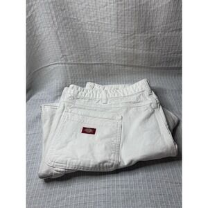 Vintage Y2K Dickies White Painters Pants (Lots of Stains) Size 46x32